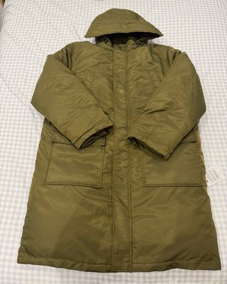 Abrigo parka Topman verde con etiquetas