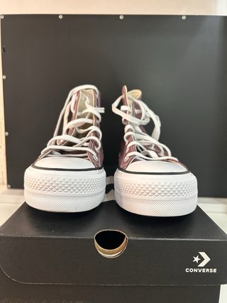 Converse Chuck Taylor All Star plataforma burdeos
