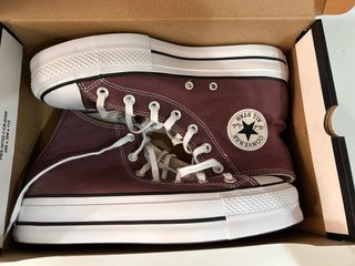 Converse Chuck Taylor All Star plataforma burdeos