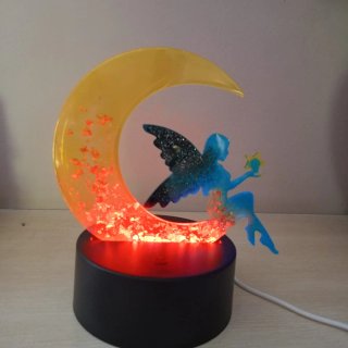 Lampada Notturna Luna e Fata