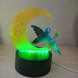 Lampada Notturna Luna e Fata