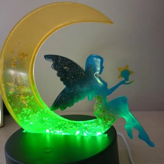 Lampada Notturna Luna e Fata