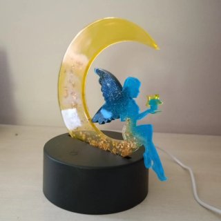 Lampada Notturna Luna e Fata