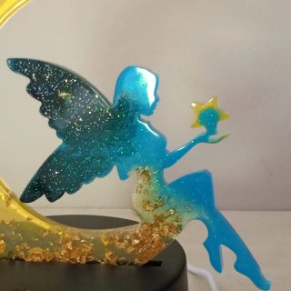 Lampada Notturna Luna e Fata