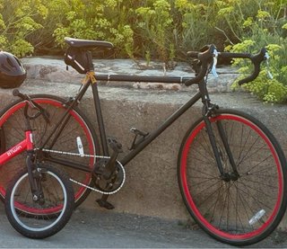 Bicicleta piño fijo carretera