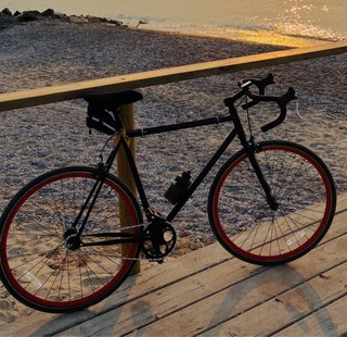Bicicleta piño fijo carretera