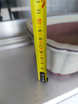 4 Macetas Bonsái Cerámica Piedra