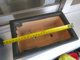 4 Macetas Bonsái Cerámica Piedra