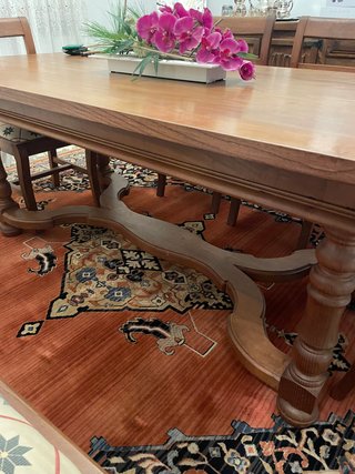 Mesa comedor y 6 sillas madera