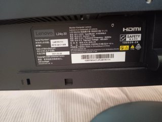 Pantalla Lenovo Negra 24 pulgadas