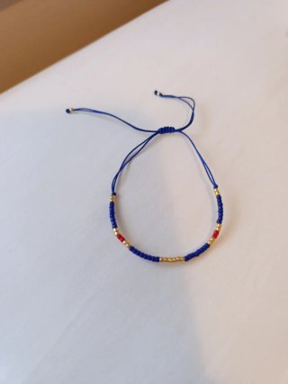 Pulsera ajustable de cuentas