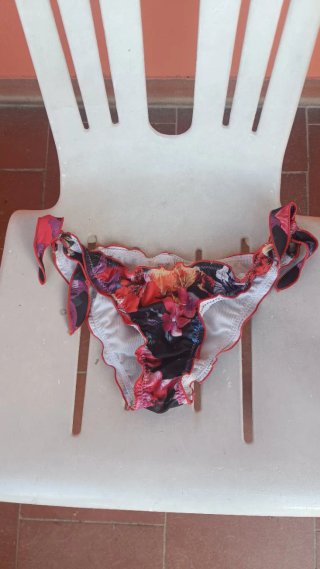Slip costume mare fantasia floreale