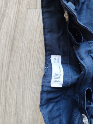 Pantalón corto niña azul T9-10