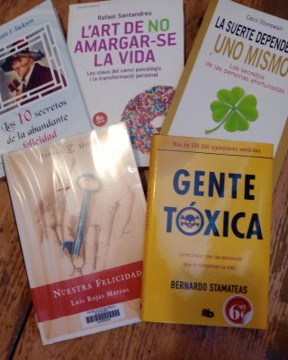Lote 5 libros de crecimiento personal todos 4 euro