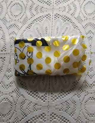 Bolso de tela blanco con dibujo