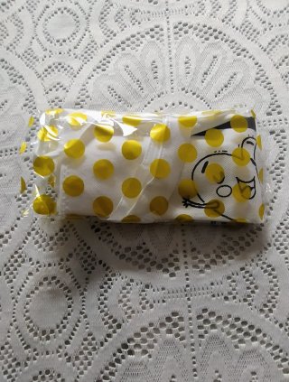 Bolso de tela blanco con dibujo