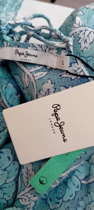 Vestido Pepe Jeans floral azul y blanco