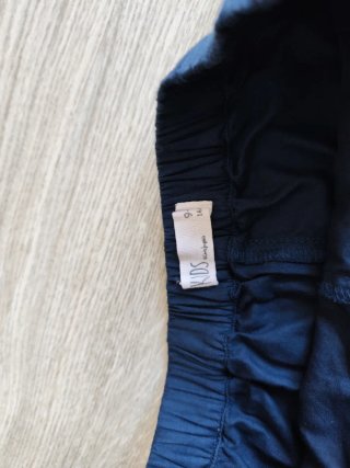 Pantalón corto azul con cinturón dorado T9-10