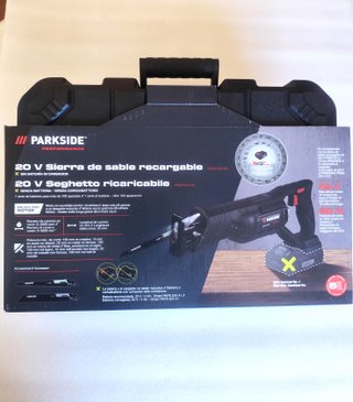 Sierra sable PARKSIDE Perfor 20v+Batería 4A Cargad