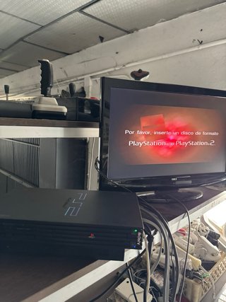 Consola Sony PS2 Fat Negra