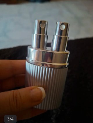 Perfumador de bolsillo plateado