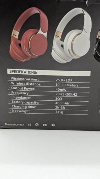 Cuffie Wireless Bluetooth Hi-Fi Stereo nuove
