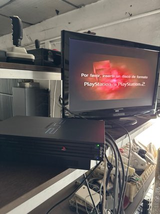 Consola Sony PS2 Fat Negra