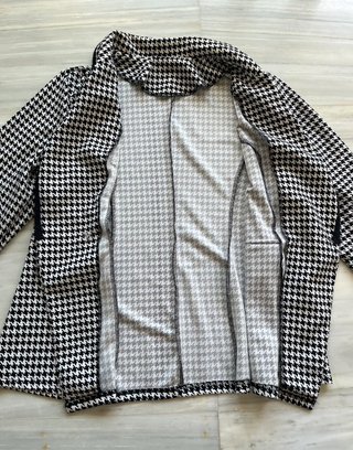 Blazer chaqueta americana pata de gallo elegante