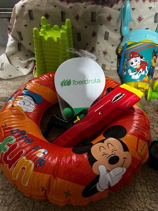 Lote de playa infantil