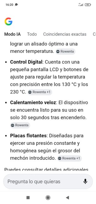Plancha de pelo Rowenta Respectissim LISS&CURL