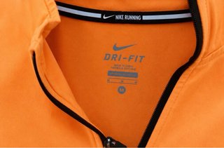 Sudadera Nike deportiva naranja media cremallera