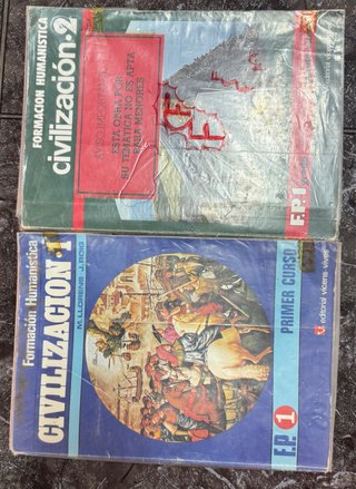 Vendo dos libros escolares antiguos