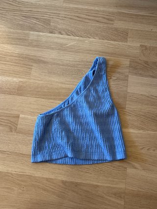 Top asimétrico Women'secret azul