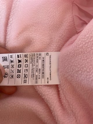 Ropón para bebé 3-6 meses rosa