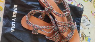 Sandalias Bimba y Lola Talla 40 Multicolor