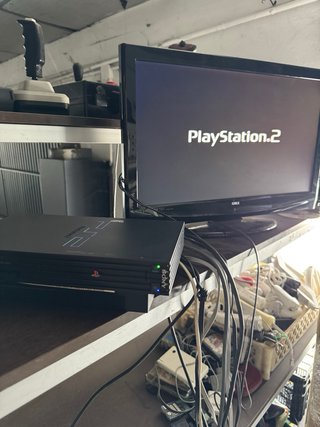 Consola Sony PS2 Fat Negra