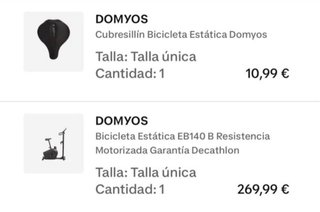 Bicicleta Estática Domyos EB 140