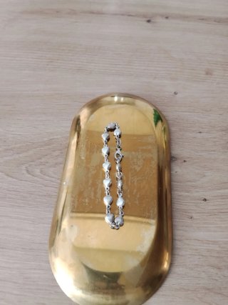 Pulsera de plata  925 con corazones