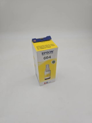 Botella Tinta Epson 664 Original Amarilla