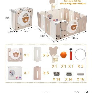 Parque infantil modular para bebés