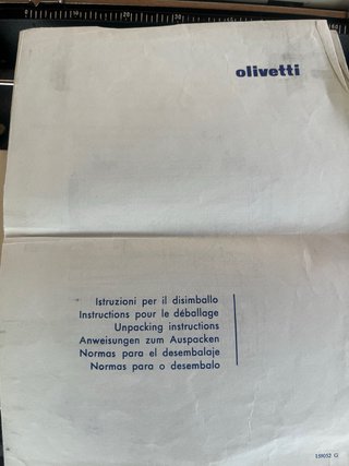 Olivetti Dora Máquina de Escribir