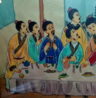 Pintura La Última Cena Estilo Chino