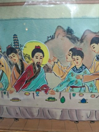 Pintura La Última Cena Estilo Chino