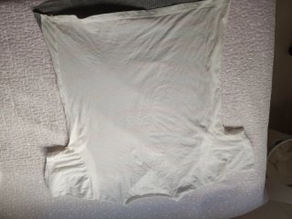 Camiseta Lois rayas gris y roja