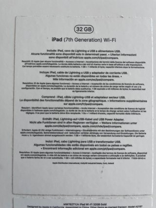 iPad 7ª Gen 32GB Rosa WiFi - Funda +teclado gratis