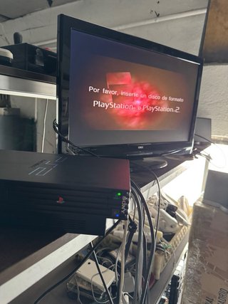 Consola Sony PS2 Fat Negra