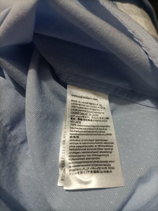Camisa Calvin Klein Hombre Talla L Azul