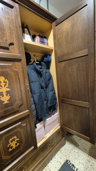 Armario ropero colonial madera(no envio)