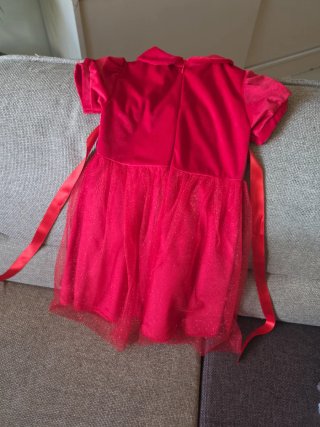 Vestito rosso Bambina Bambolina Made in Italy