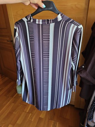 Casacca elegante fantasia righe